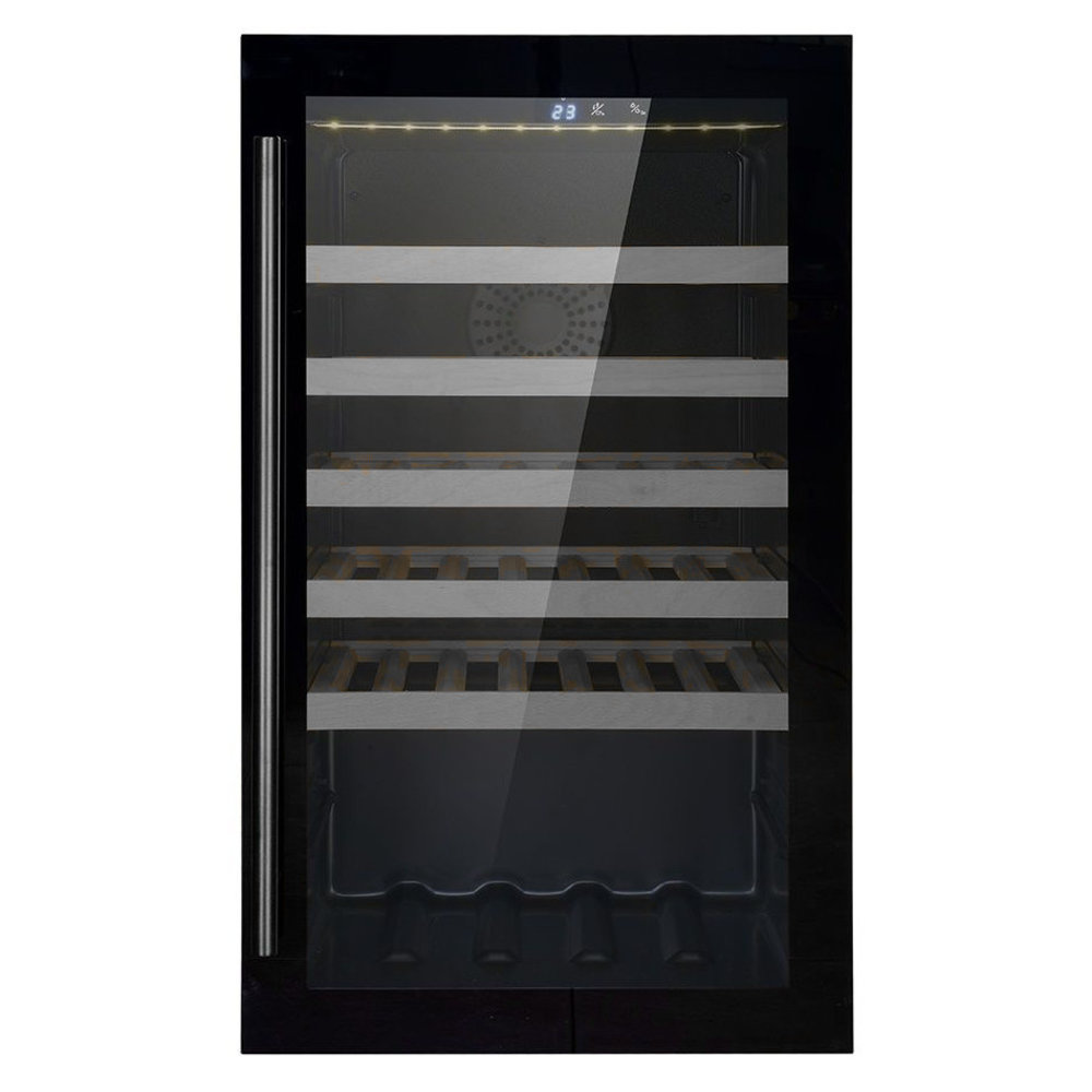 Combisteel Wijnkoelkast 118l | 49 Flessen | Glas Deur | 5 Roosters | Geforceerd | 485x600x820(h)mm