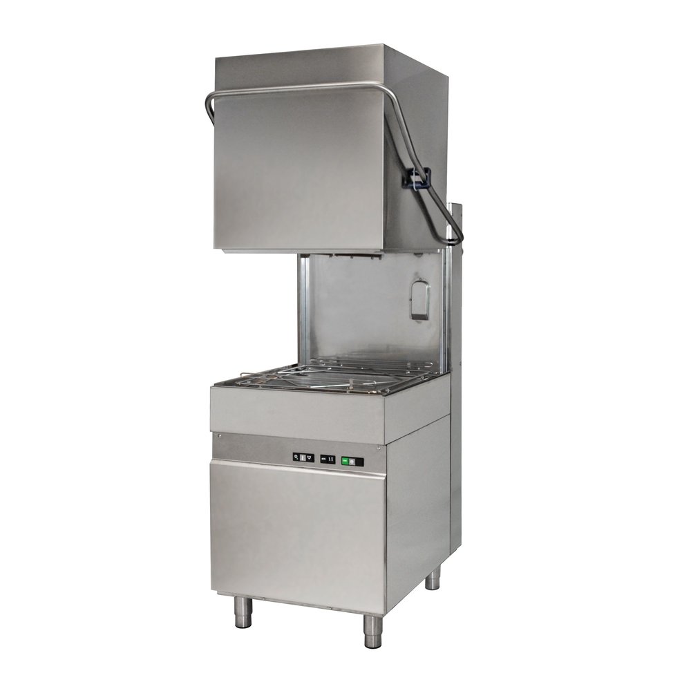 Combisteel Doorschuifvaatwasser | Mand 500x500mm | Afvoerpomp | Naglanspomp | 703x757x1494/1970(h)mm