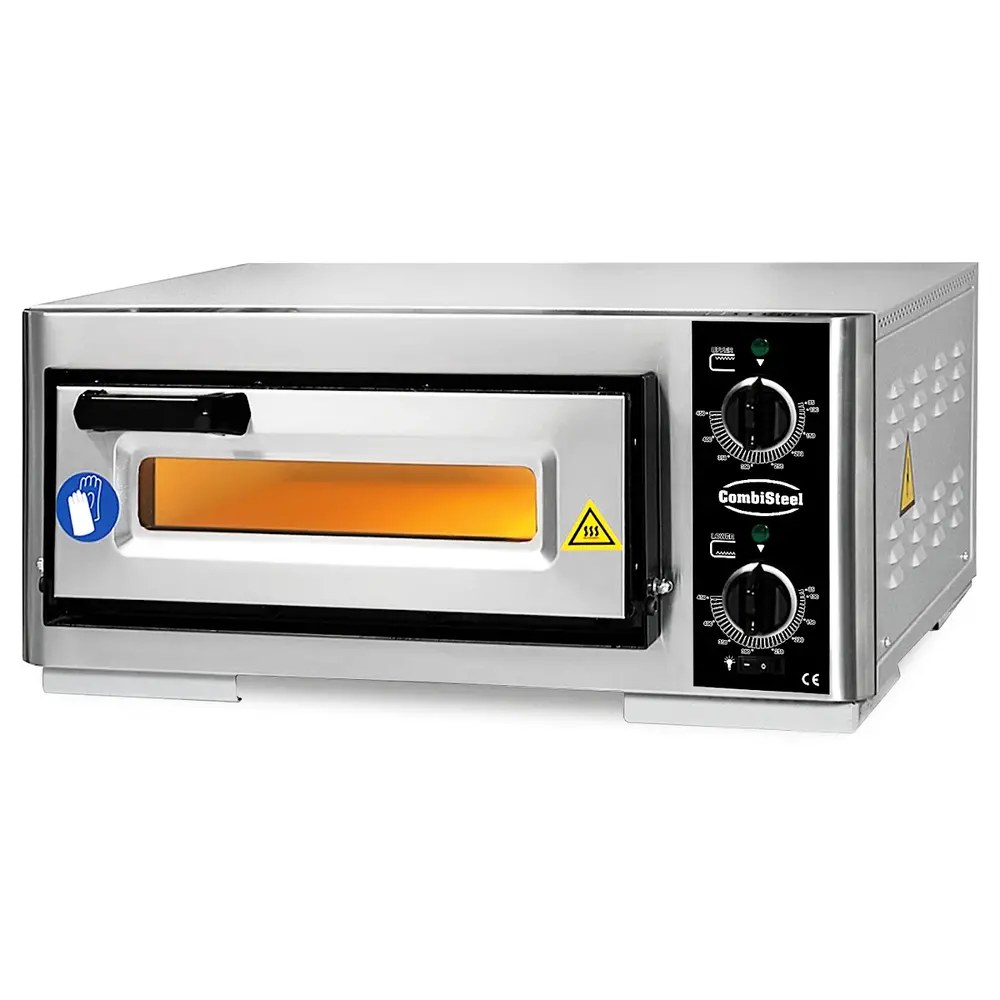 Combisteel Pizzaoven | Elektrisch | 1x ø39cm | 85°c/455°c | 3.5kw (230v) | 630x600x290(h)mm