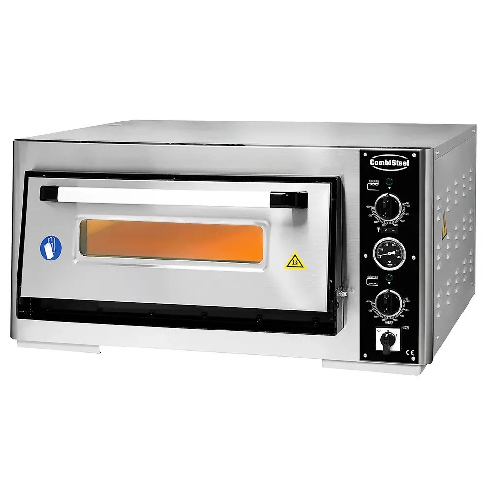 Combisteel Pizzaoven | Elektrisch | 4x ø30cm | 85°c/455°c | 5kw (400v) | 890x810x430(h)mm