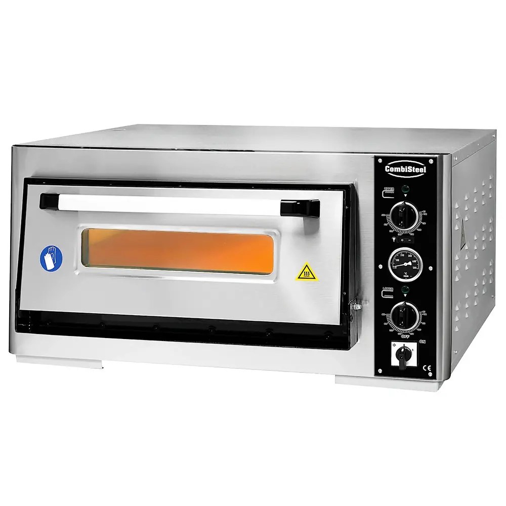 Combisteel Pizzaoven | Elektrisch | 6x ø30cm | 85°c/455°c | 6kw (400v) | 890x1100x430(h)mm