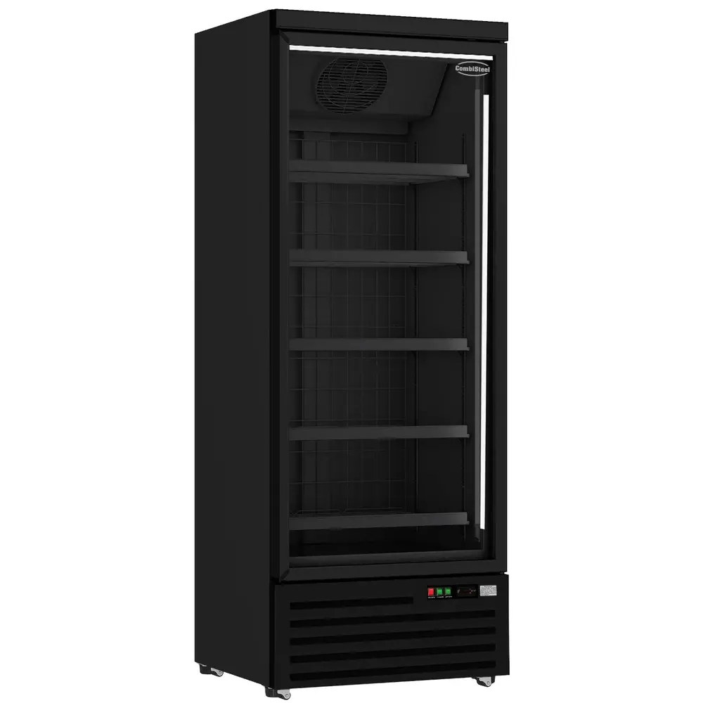 Combisteel Vrieskast | 600l | Zwart | -18°c/-22°c | Geforceerd | Wielen (geremd) | 750x710x1997(h)mm