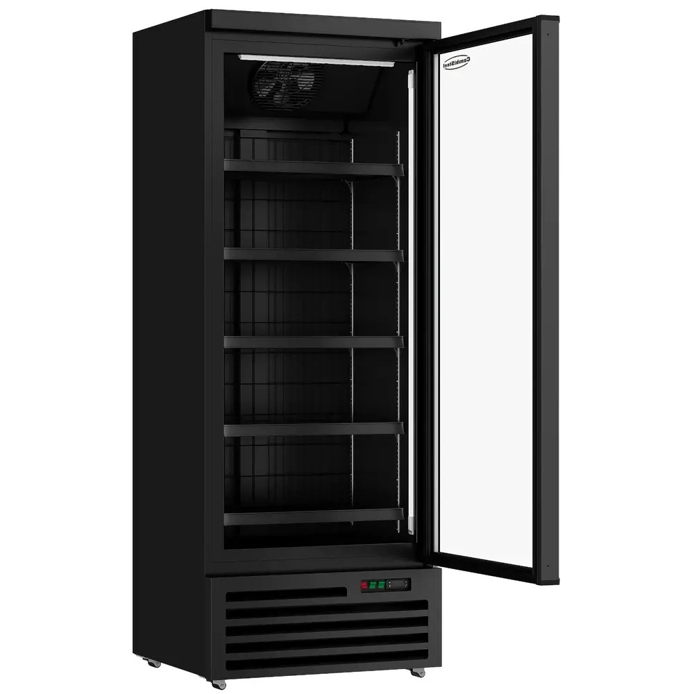 Combisteel Vrieskast | 600l | Zwart | -18°c/-22°c | Geforceerd | Wielen (geremd) | 750x710x1997(h)mm