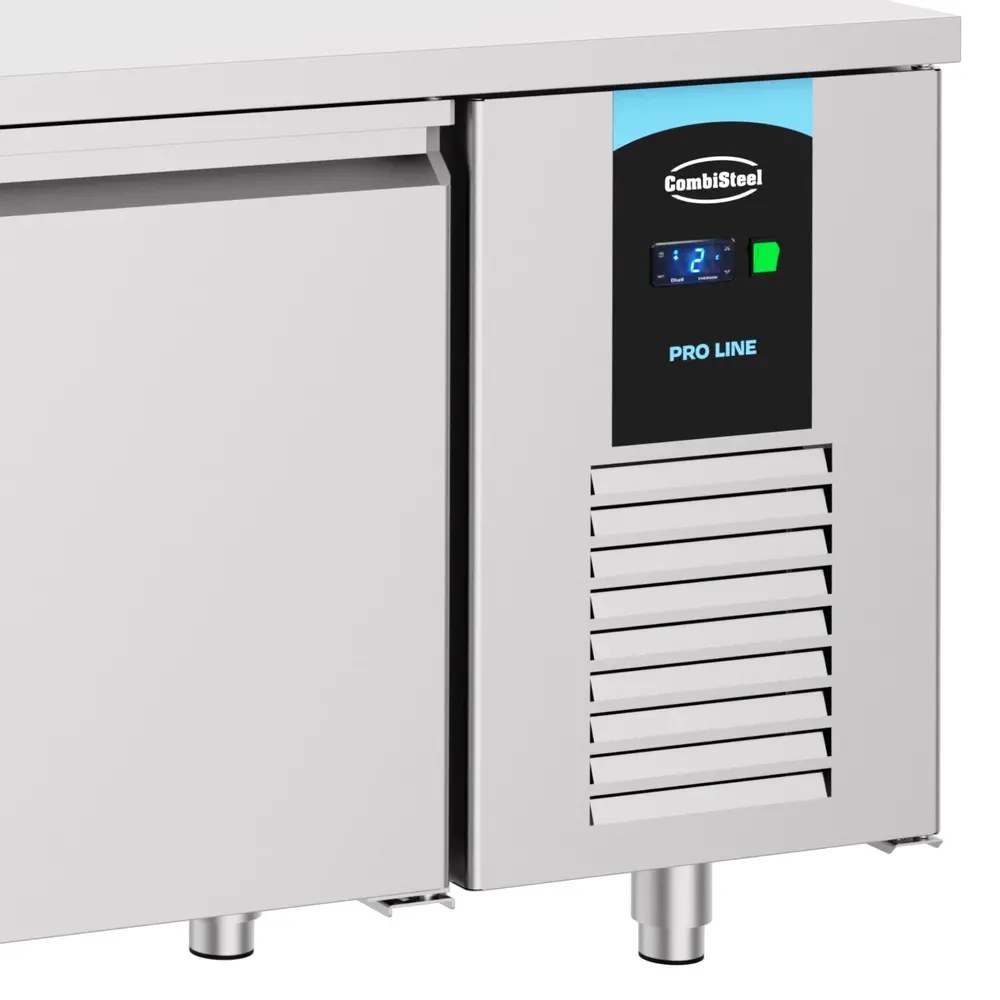 Combisteel Koelwerkbank | Energy Line | Energiezuinig | 632l | 4 Deuren (1/1 Gn) | -2°c/+8°c | Geforceerd | 2330x700x850(h)mm