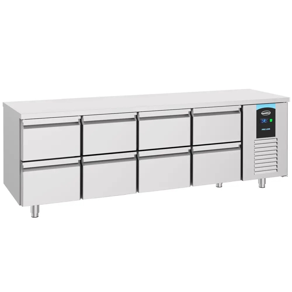 Combisteel Koelwerkbank | Energy Line | Energiezuinig | 632l | 8 Laden (1/1 Gn) | -2°c/+8°c | Geforceerd | 2330x700x850(h)mm