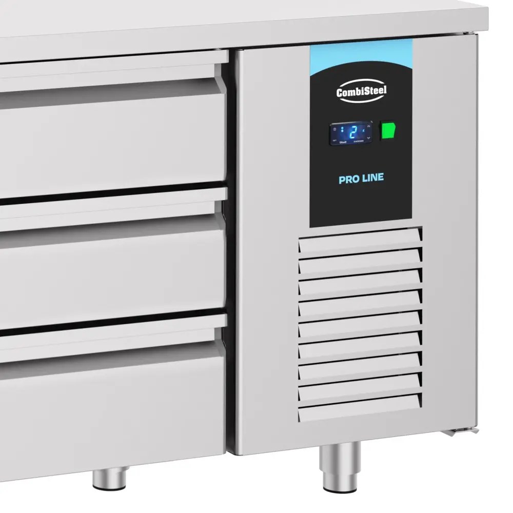Combisteel Koelwerkbank | Energy Line | 632l | 12 Laden (1/1 Gn) | -2°c/+8°c | Geforceerd | 2330x700x850(h)mm