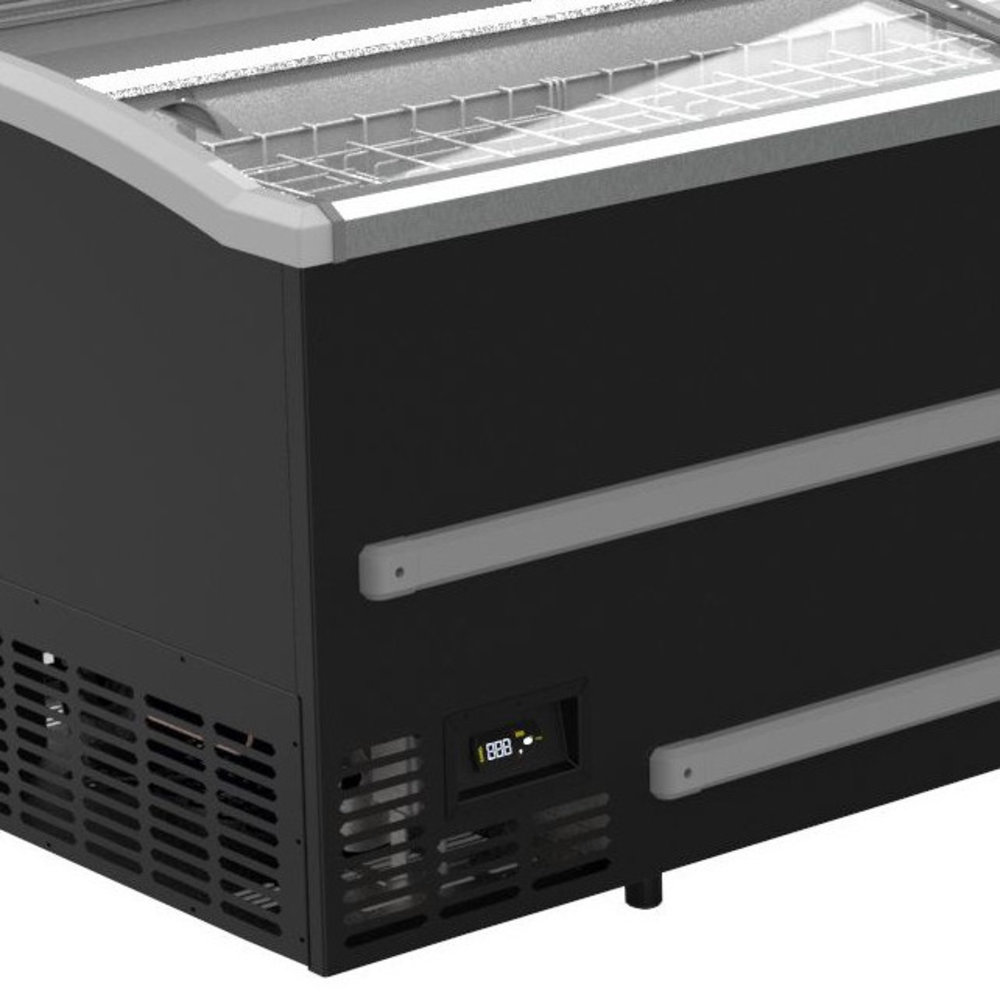 Combisteel Supermarkt Vrieskist | 1216l | Zwart | -18°c/-23°c | Statisch | Schuifdeksels | 2508x952x894(h)mm