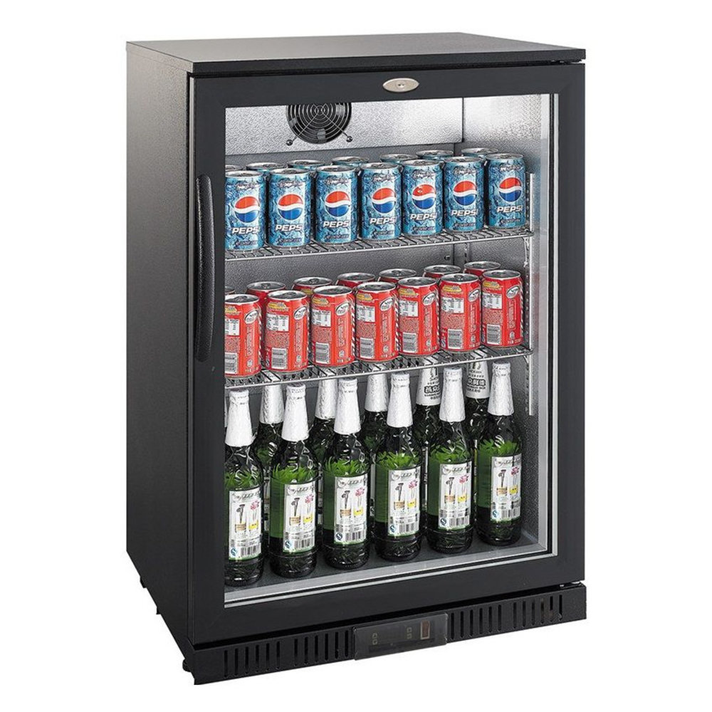 Combisteel Barkoelkast | 128l | Zwart | 0°c/+10°c | Statisch + Ventilator | 600x520x850(h)mm