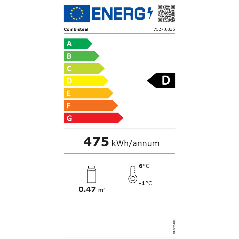 Combisteel Barkoelkast | 198l | Zwart | 0°c/+10°c | Statisch + Ventilator | 900x520x850(h)mm