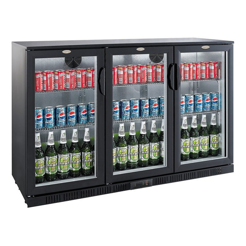 Combisteel Barkoelkast | 320l | Zwart | 0°c/+10°c | Statisch + Ventilator | 1350x520x850(h)mm