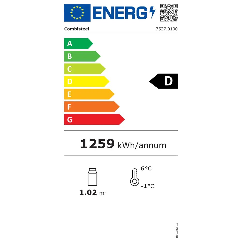 Combisteel Koelkast | 800l | Zwart/wit | +2°c/+10°c | Geforceerd | Draaideuren | Wielen (geremd) | 1000x730x2072(h)mm