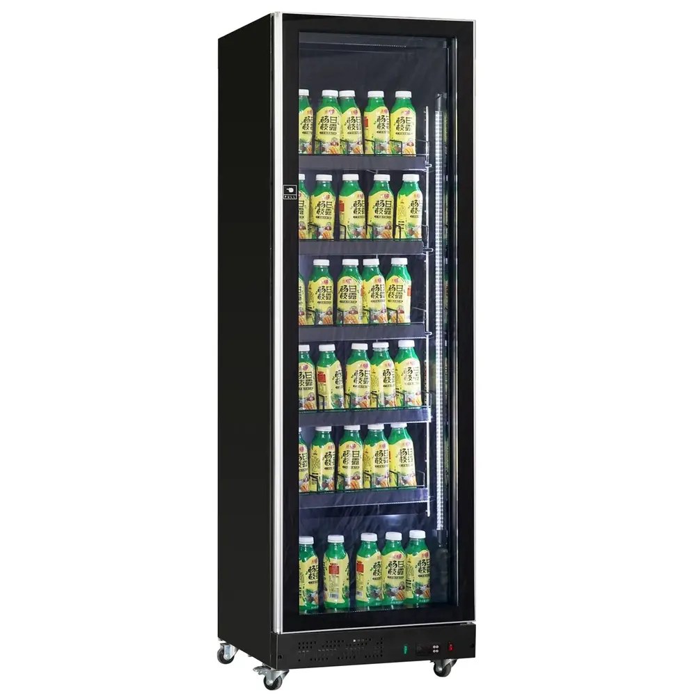 Combisteel Drankenkoeling | 387l | Zwart | +2°c/+10°c | Geforceerd | Wielen (geremd) | 620x600x1980(h)mm