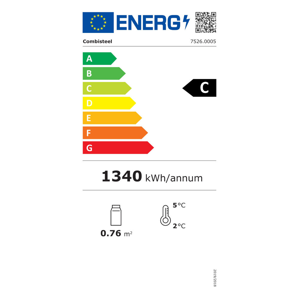 Combisteel Drankenkoeling | 387l | Zwart | +2°c/+10°c | Geforceerd | Wielen (geremd) | 620x600x1980(h)mm