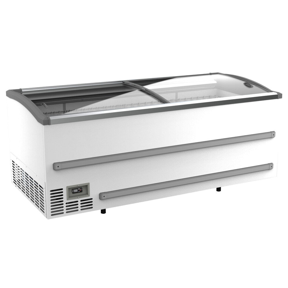 Combisteel Supermarkt Vrieskist | 1005l | Wit | -18°c/-23°c | Statisch | Schuifdeksels | 2124x952x894(h)mm