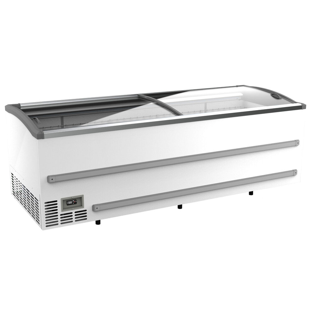 Combisteel Supermarkt Vrieskist | 1216l | Wit | -18°c/-23°c | Statisch | Schuifdeksels | 2508x952x894(h)mm