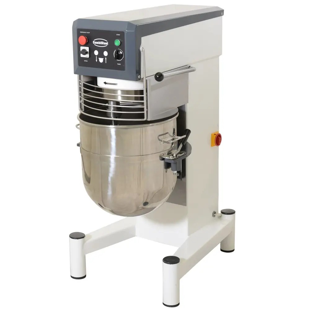 Combisteel Planeetmenger | 15kg/60l | 3 Snelheden | Vaste Kop | Verwijderbare Kom | 1.9kw (400v) | 620x900x1280(h)mm