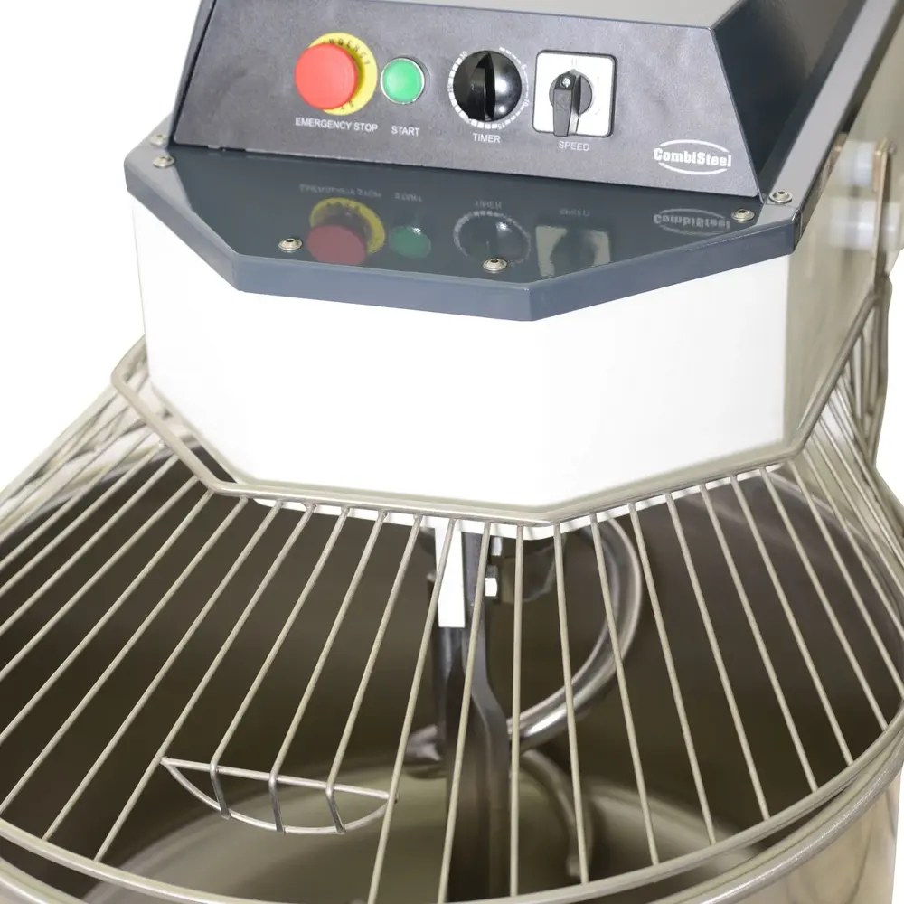 Combisteel Deegmenger | 35kg/60l | 2 Snelheden | Vaste Kop + Kom | 1.1kw (400v) | Wielen | 600x1050x1200(h)mm