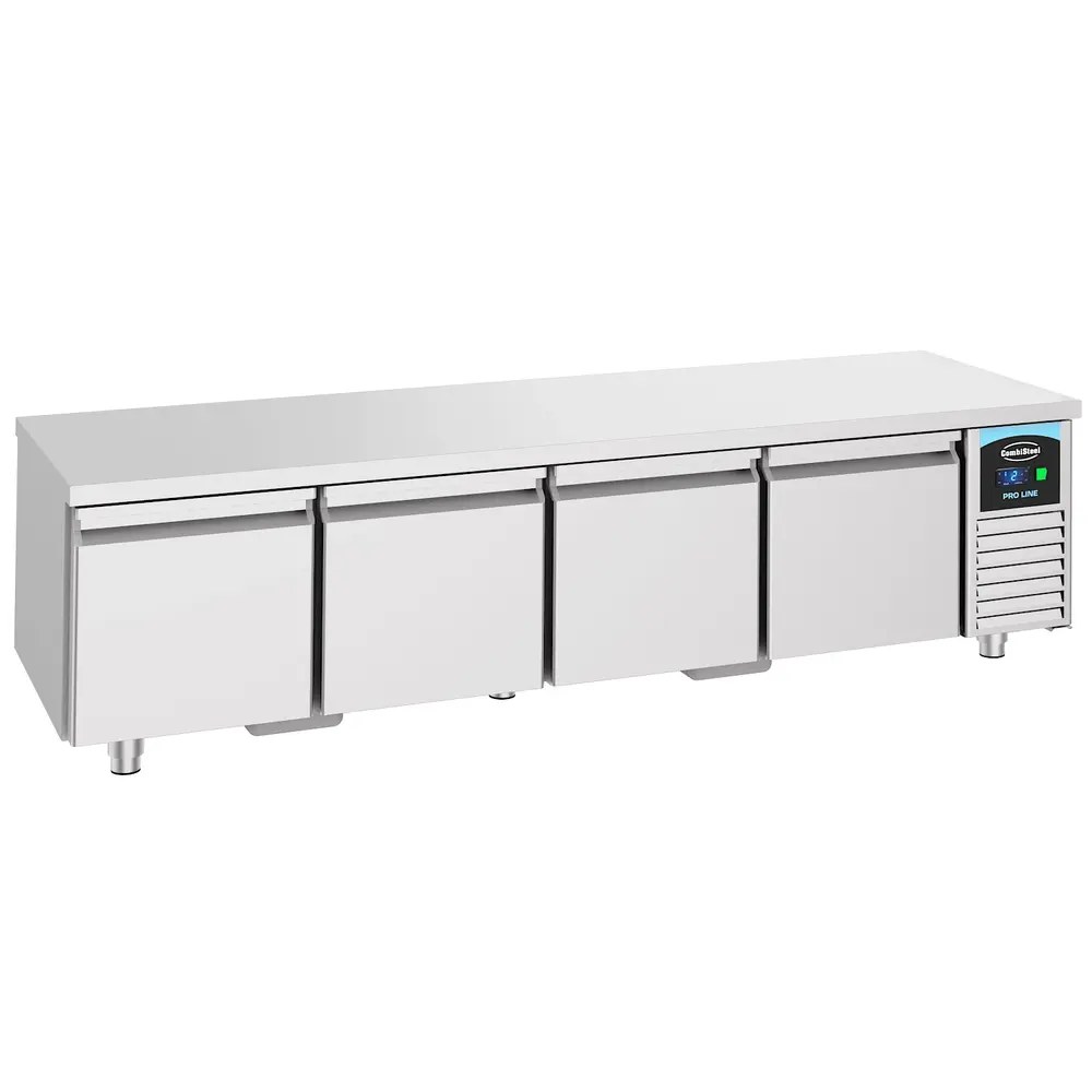Combisteel Koelwerkbank | Pro Line | Laag Model | 360l | 4 Laden (1/1 Gn) | -2°c/+8°c | Geforceerd | 2130x700x600(h)mm