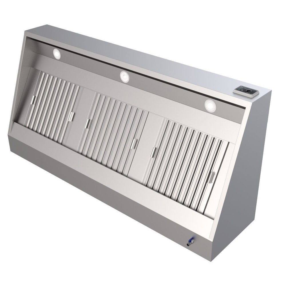 Combisteel Afzuigkap | Motor + Regelaar | Verlichting | 500m³/h | 230v (147w) | 1000x1100x540(h)mm