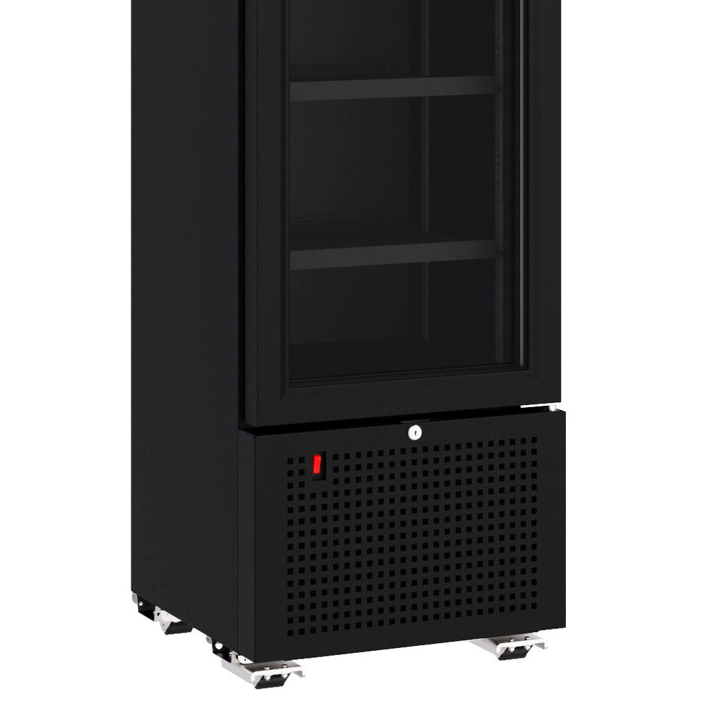 Combisteel Drankenkoeling | 221l | Zwart | +4°c/+10°c | Statisch + Ventilator | Wielen | 450x497x1881(h)mm
