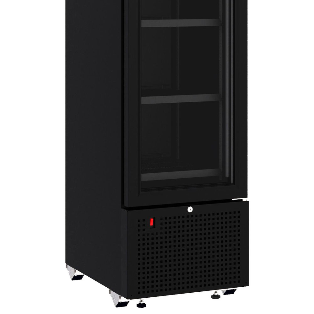 Combisteel Drankenkoeling | 348l | Zwart | +4°c/+10°c | Statisch + Ventilator | Wielen | 450x656x2024(h)mm