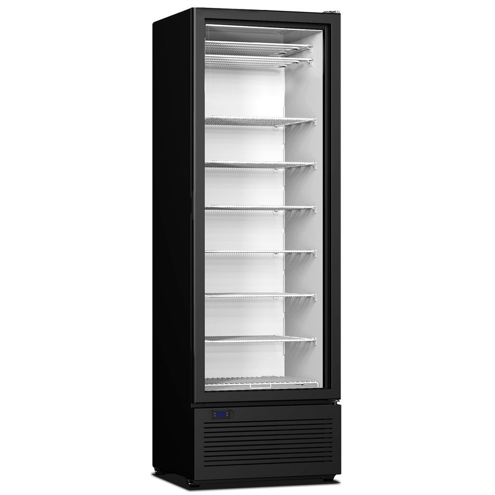 Combisteel Ijsvrieskast | 417l | Zwart | -18°c/-25°c | Statisch | Wielen (geremd) | 667x620x2018(h)mm