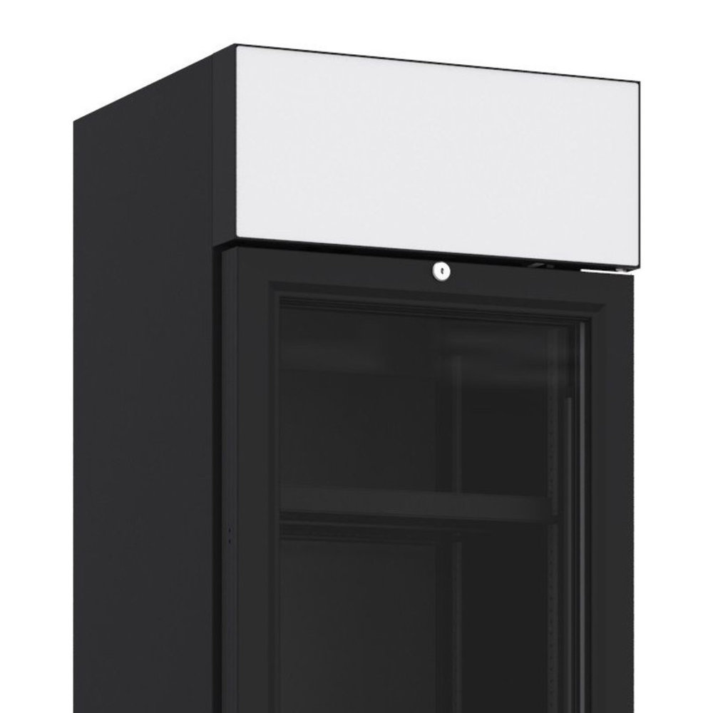 Combisteel Drankenkoeling | 232l | Zwart | +4°c/+10°c | Statisch + Ventilator | Wielen | 450x497x2024(h)mm