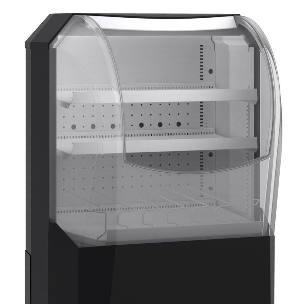 Combisteel Impulskoeler | 210l | Zwart | +2°c/+15°c | Geforceerd | 3 Niveaus | Wielen (geremd) | 655x570x1132(h)mm