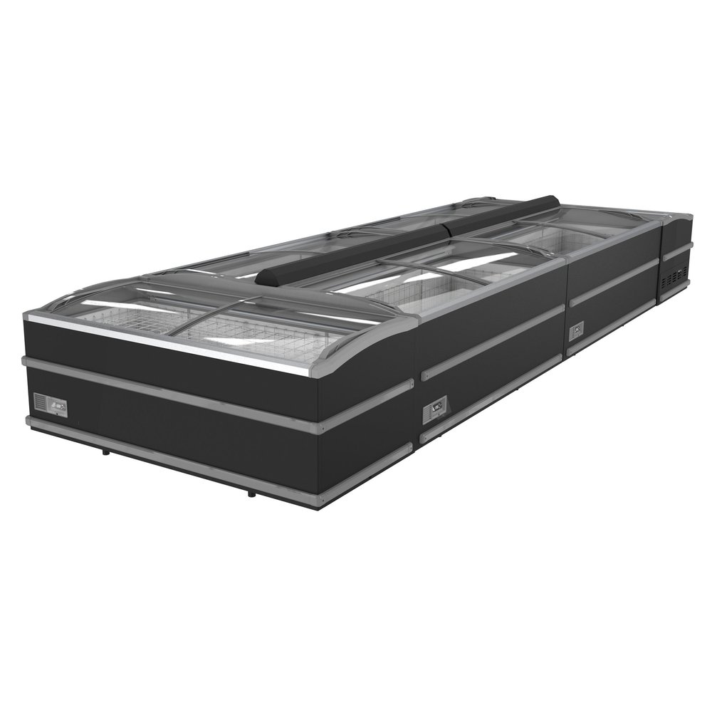 Combisteel Supermarkt Vrieskist | 1372l | Zwart | -18°c/-23°c | Statisch | Schuifdeksels | 2508x952x950(h)mm