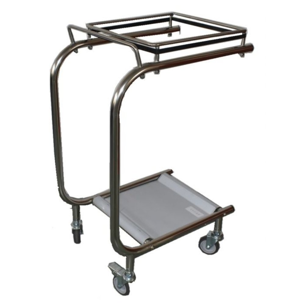 Combisteel Afvalzakhouder | Rvs | Open | Wielen (geremd) | 350x515x785(h)mm