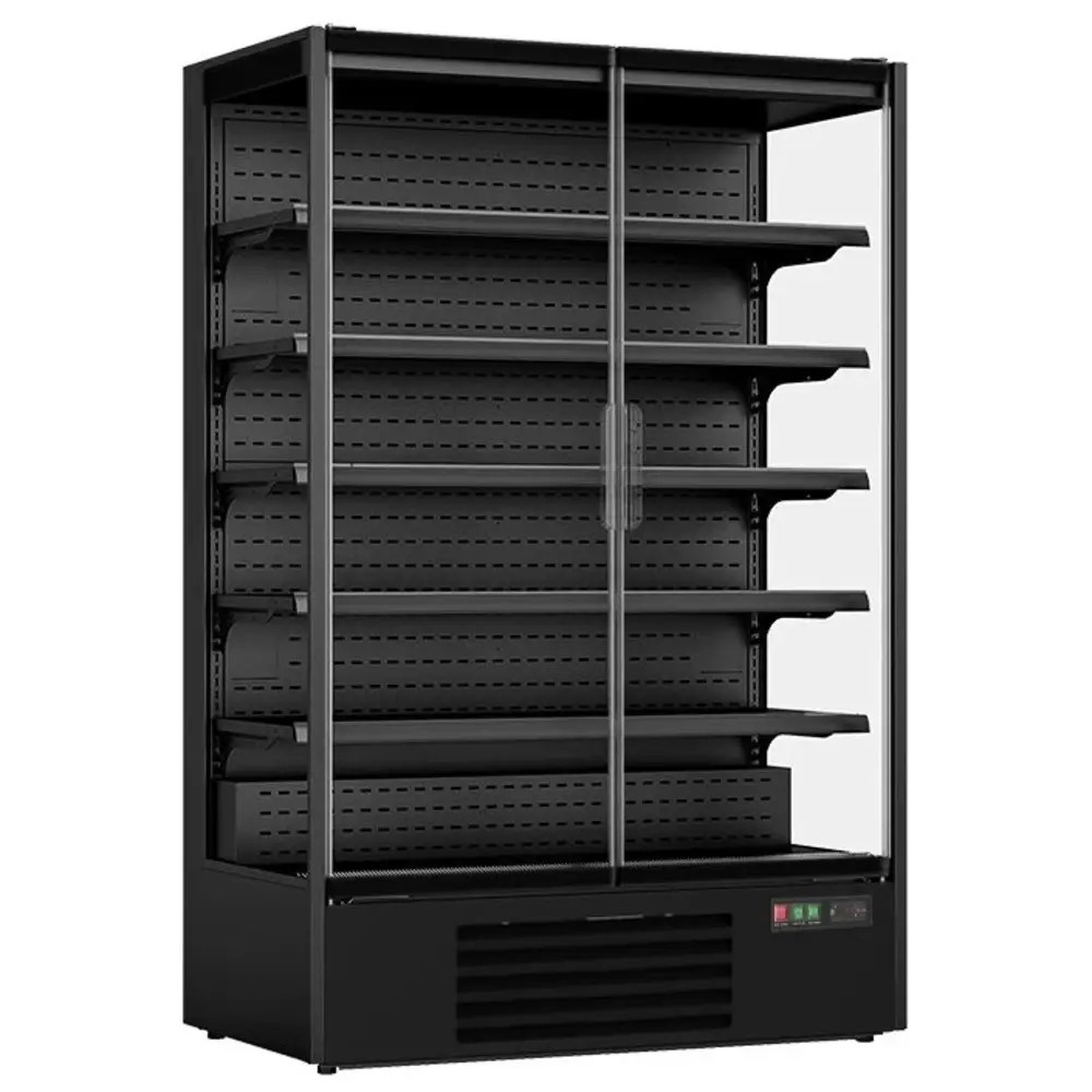 Combisteel Wandkoeling | Marco | Zwart | +2°c/+8°c | Geforceerd | Draaideuren | 1310x740x2010(h)mm