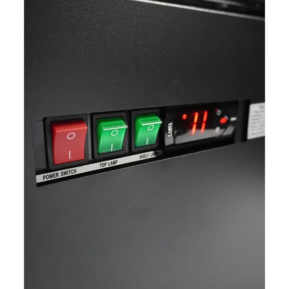 Combisteel Wandkoeling | Marco | Zwart | +2°c/+8°c | Geforceerd | Draaideuren | 1310x740x2010(h)mm