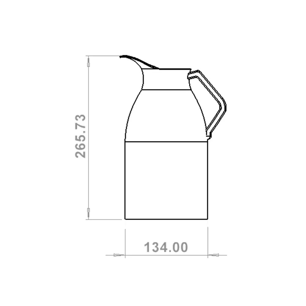 Combisteel Thermoskan | Rvs | 2L | Combisteel Koffiezetapparaat Com-7535.0015 | ø134x266(h)mm