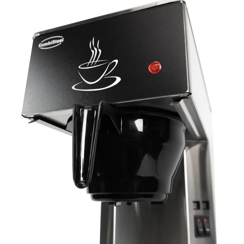 Combisteel Koffiezetapparaat | Rvs | Enkel | 1.8l | Warmhoudfunctie | Incl. Glazen Kan | 2.02kw (230v) | 205x405x455(h)mm