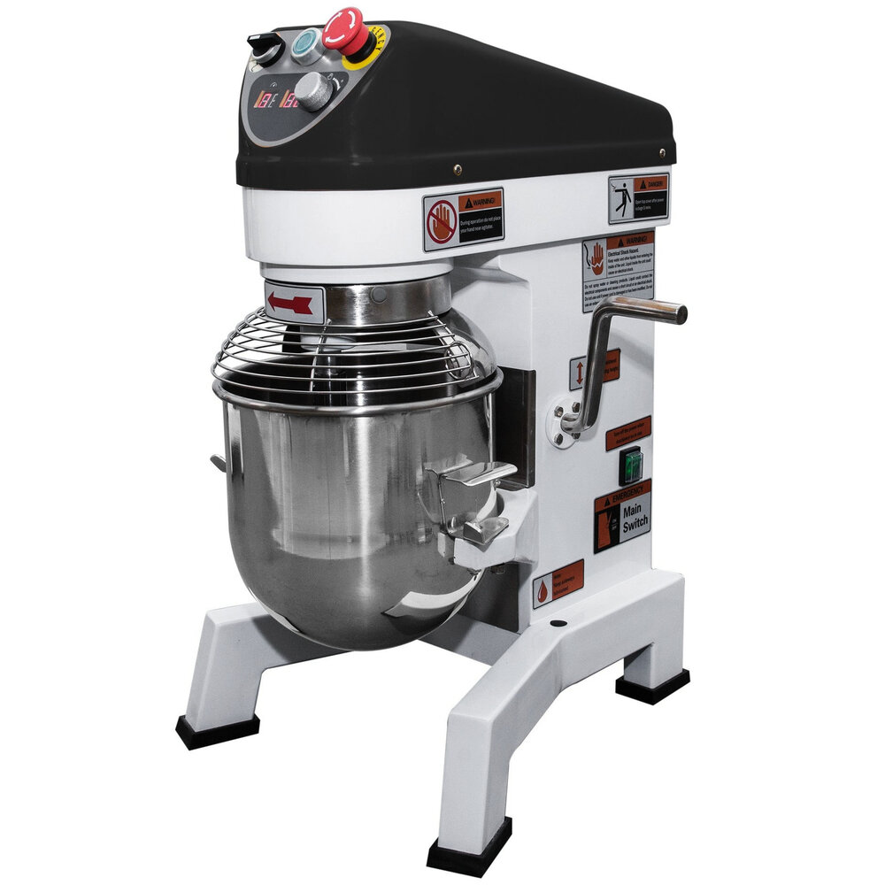 Combisteel Planeetmenger | 4kg/10l | 10 Snelheden | Verwijderbare Kom | 0.75kw (230v) | 447x518x690(h)mm