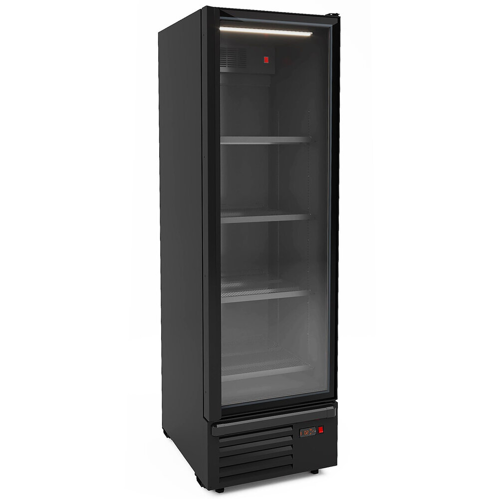 Combisteel Koelkast | 550l | Zwart | +1°c/+7°c | Geforceerd | Wielen | 630x840x2140(h)mm