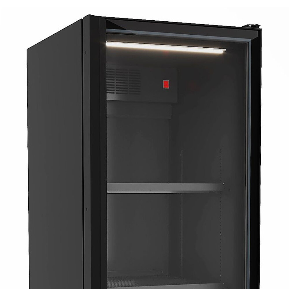 Combisteel Koelkast | 550l | Zwart | +1°c/+7°c | Geforceerd | Wielen | 630x840x2140(h)mm