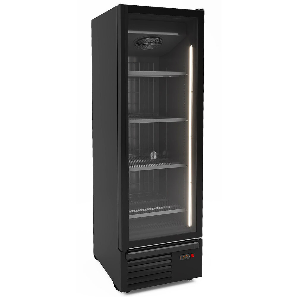 Combisteel Vrieskast | 500l | Zwart | -18°c/-23°c | Geforceerd | Wielen | 666x852x2082(h)mm