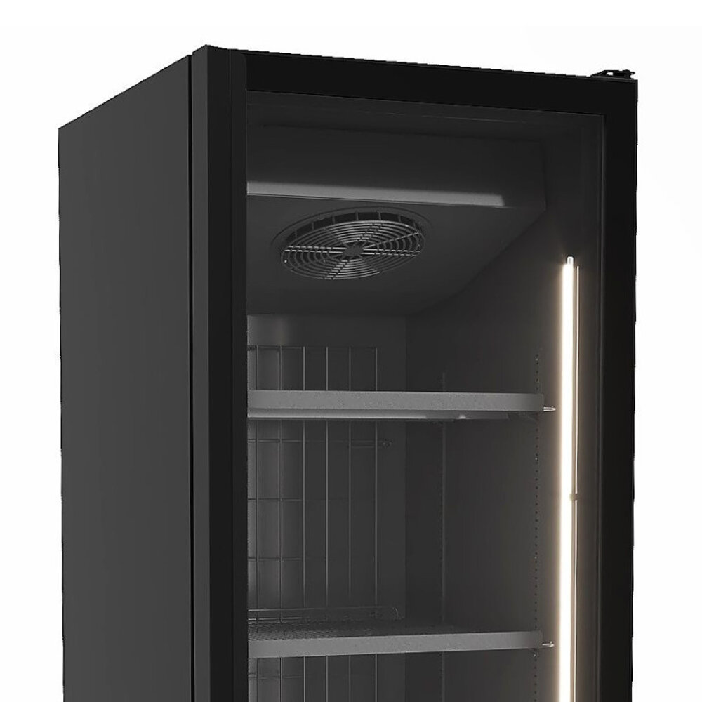 Combisteel Vrieskast | 500l | Zwart | -18°c/-23°c | Geforceerd | Wielen | 666x852x2082(h)mm