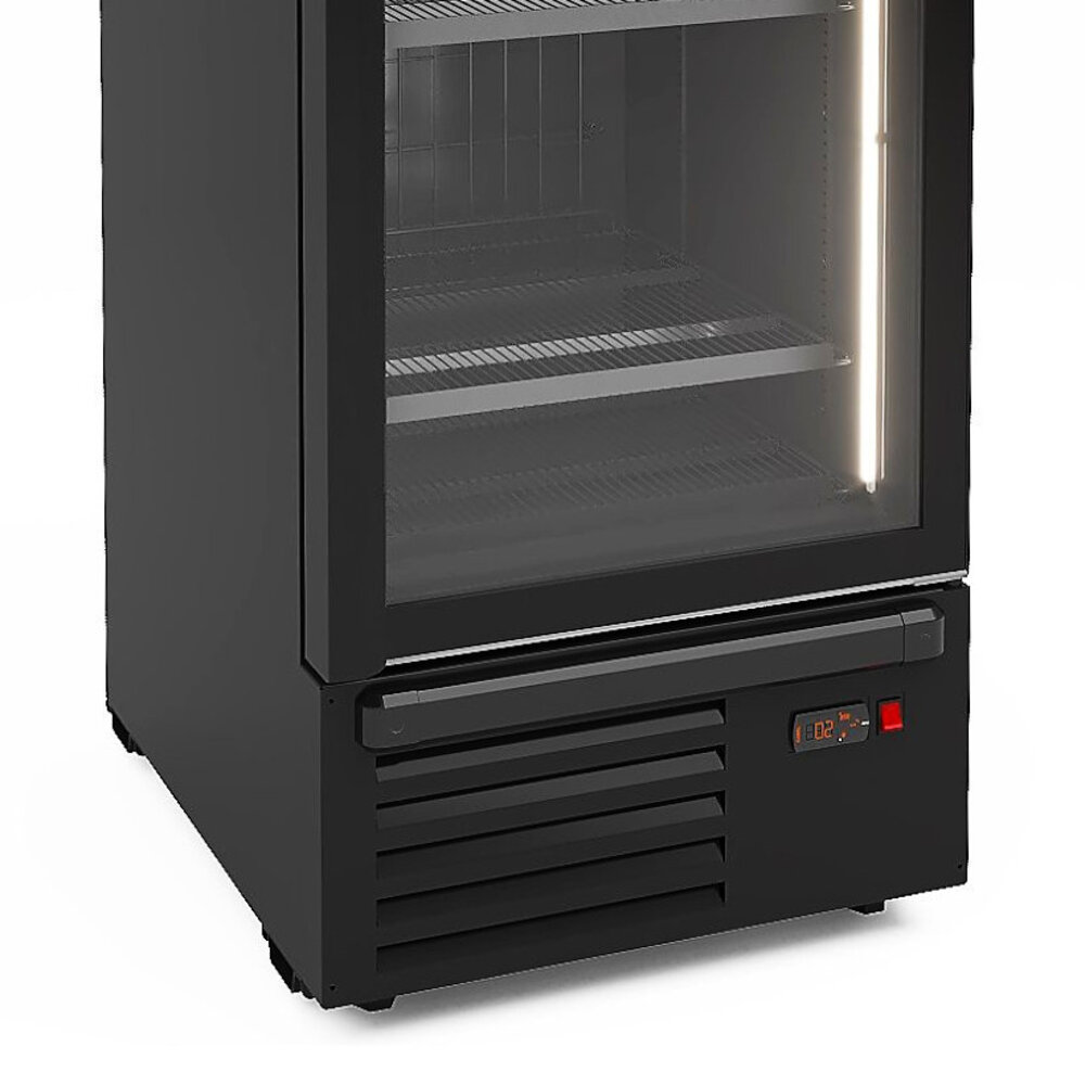 Combisteel Vrieskast | 500l | Zwart | -18°c/-23°c | Geforceerd | Wielen | 666x852x2082(h)mm