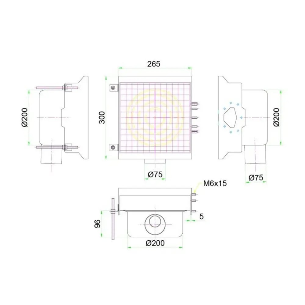 Combisteel Afvoerput | Combisteel Sleufgoten | Rvs | 1 Uitgang | Draagkracht 700kg | 300x265x175(h)mm