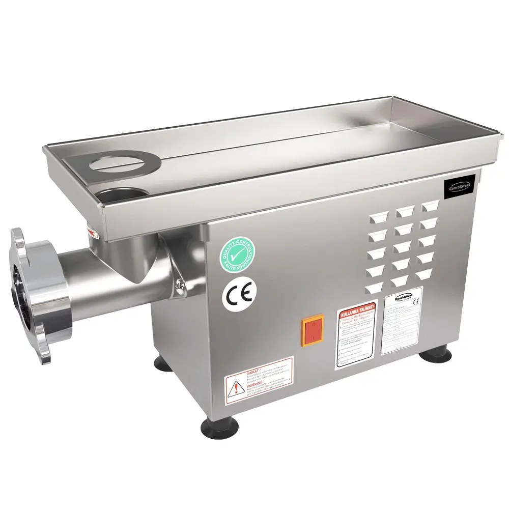 Combisteel Vlees-/gehaktmolen | Mes N°12 (ø120mm) | 75kg/u | Vaste Kop | 0.37kw (230v) | 180x520x270(h)mm