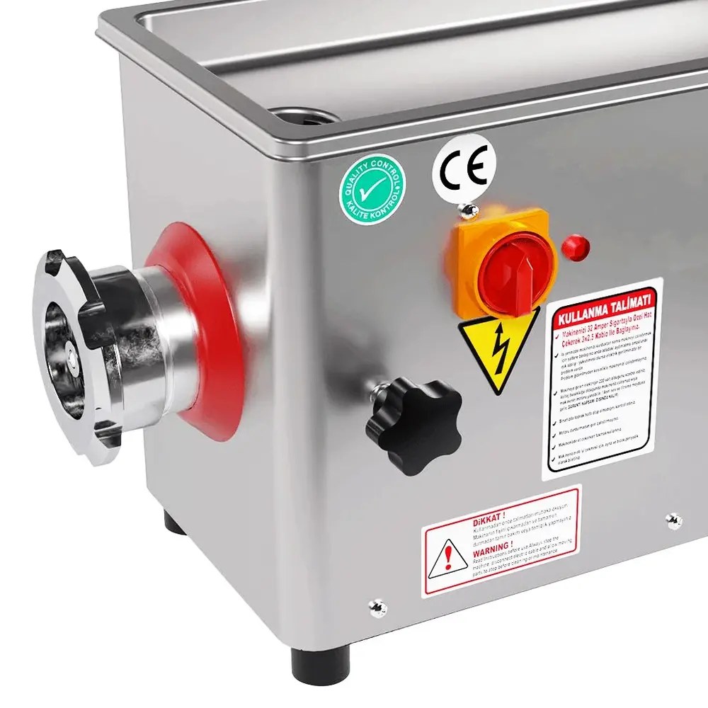 Combisteel Vlees-/gehaktmolen | Mes N°12 (ø120mm) | 90kg/u | Vaste Kop | 0.55kw (230v) | 310x650x400(h)mm