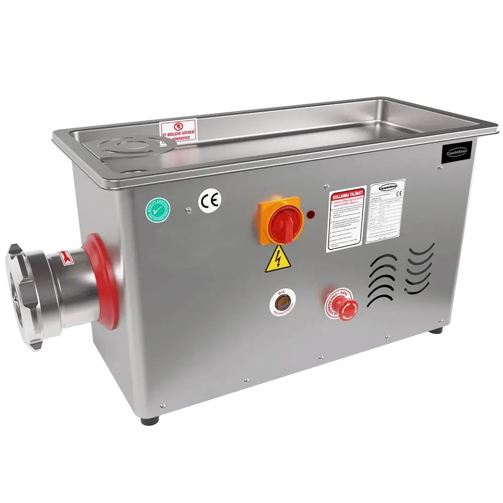 Combisteel Vlees-/gehaktmolen | Mes N°32 (ø320mm) | 750kg/u | Vaste Kop | 3kw (400v) | 390x870x530(h)mm