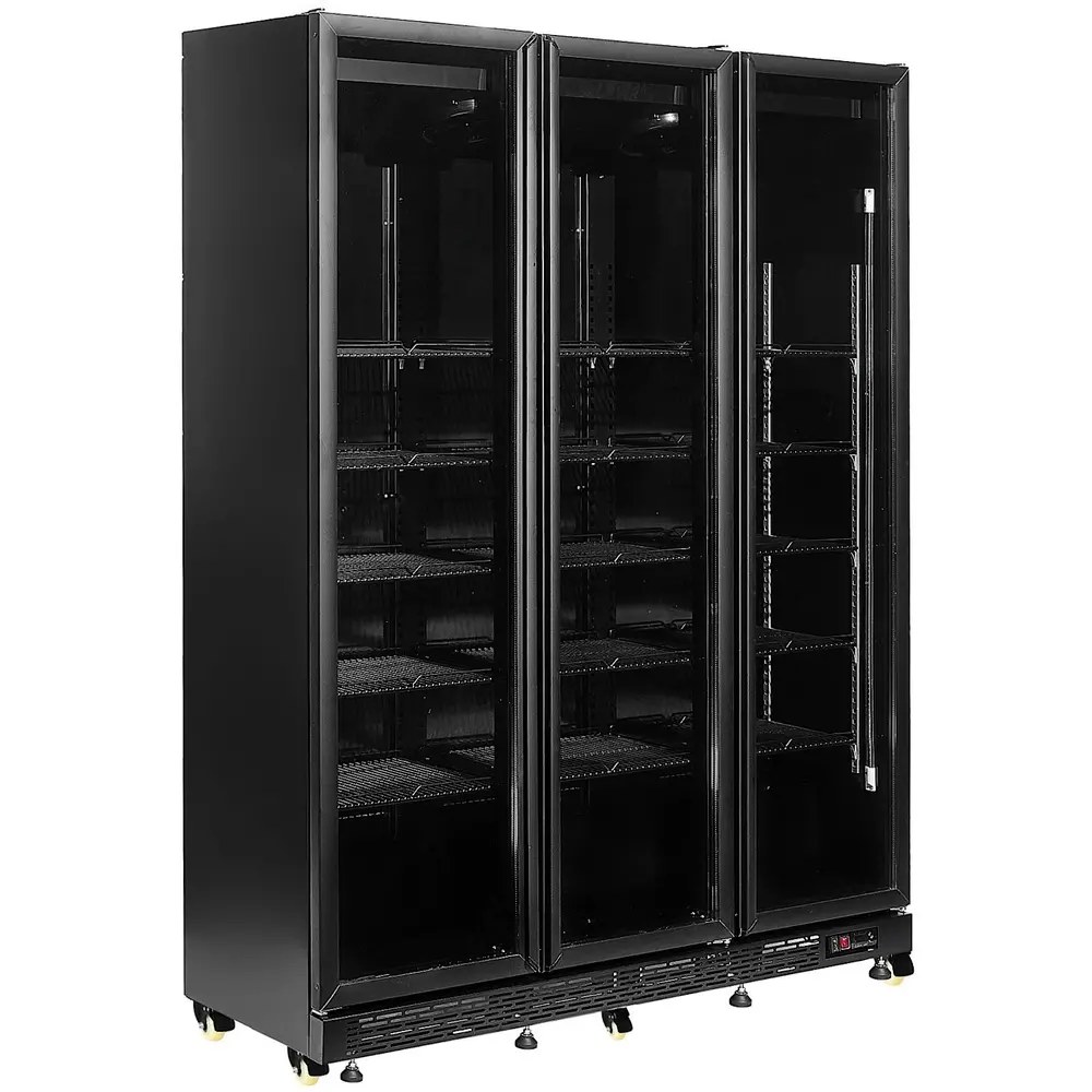 Combisteel Koelkast | Nap | 1200l | Zwart | +2°c/+10°c | Geforceerd | Draaideuren | Wielen (geremd) | 1600x600x2100(h)mm