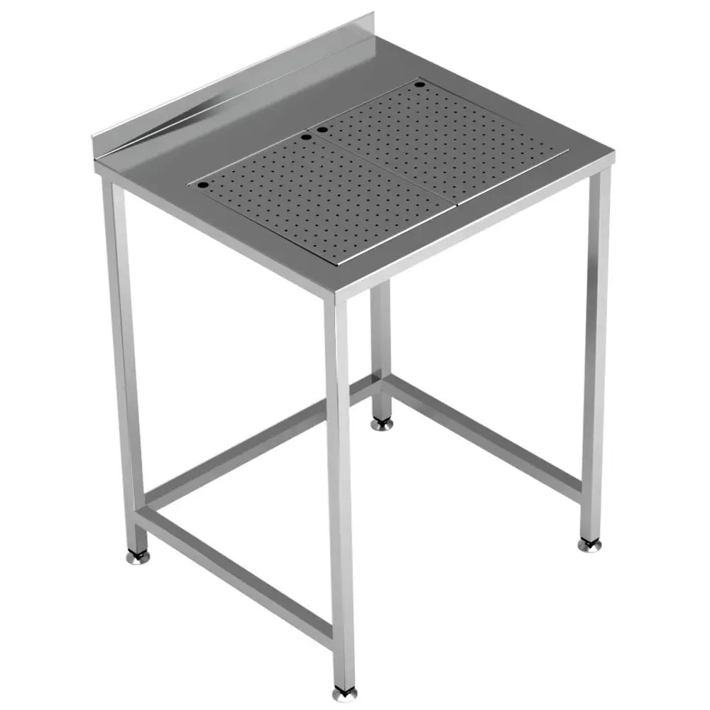 Combisteel Werktafel | Rvs | Lekbak | Achteropstand | Zelfmontage | 1200x650x900(h)mm