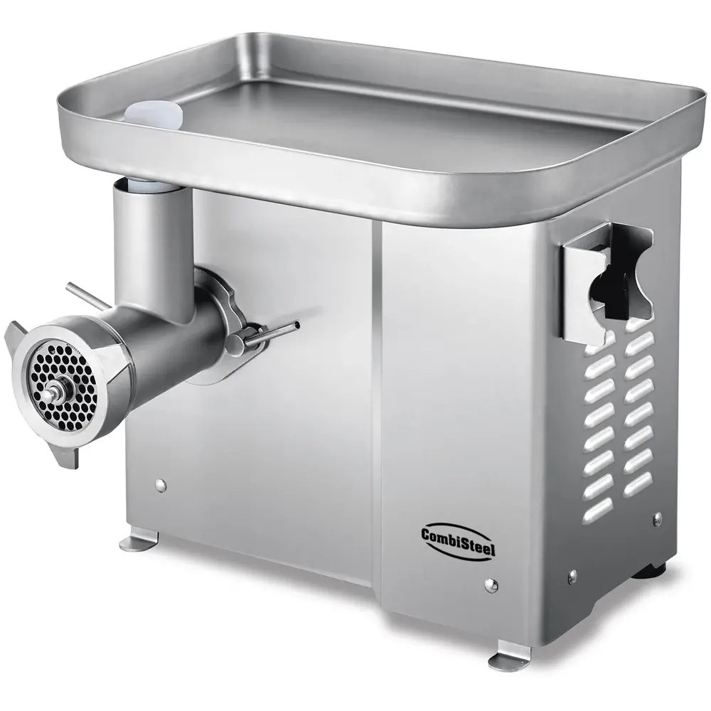 Combisteel Vlees-/gehaktmolen | Mes N°12 (ø120mm) | 150 Kg/u | Verwijderbare Kop | 0.55 kW (230v) | Incl. 3 Roosters (ø3/6/8mm) | 429x382x405(h)mm