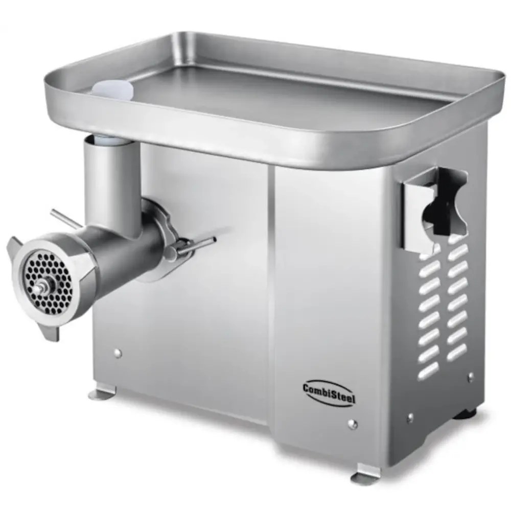 Combisteel Vlees-/gehaktmolen | Mes N°22 (ø220mm) | 250 Kg/u | Verwijderbare Kop | 1.1 kW (400v) | Incl. 3 Roosters (ø3/6/8mm) | 479x420x416(h)mm