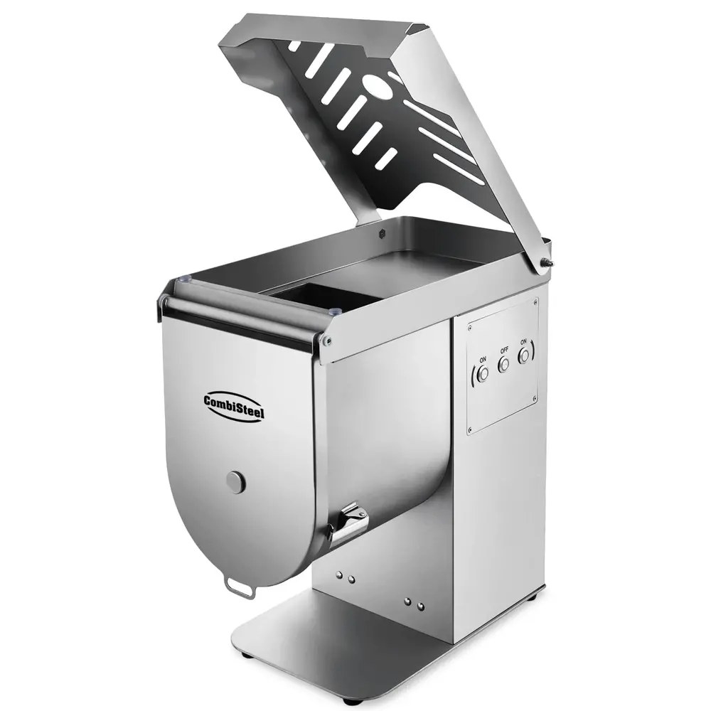 Combisteel Vlees-/gehaktmolen | Mes N°32 (ø32mm) | 500 Kg/u | Verwijderbare Kop | 1.5 kW (400v) | Incl. 5 Roosters (ø0/3/5/9/16mm) | 566x520x636(h)mm