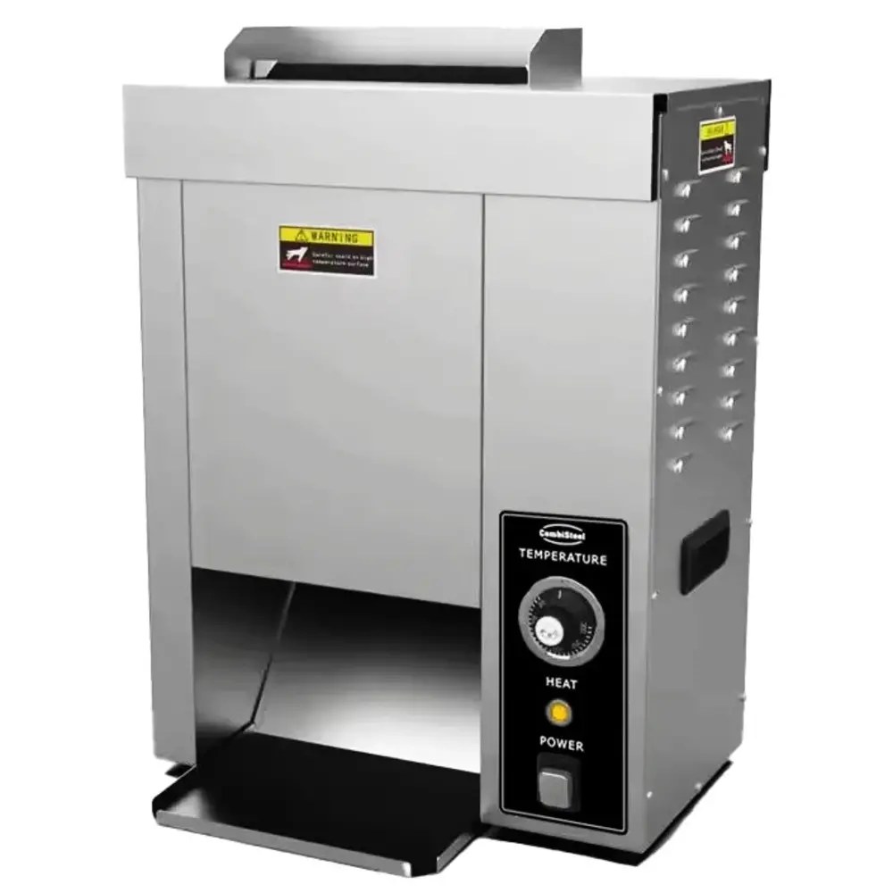 Combisteel Doorlooptoaster | Enkel (verticaal) | Snelheid 360-720/u | 50°c/300°c | 2kw (230v) | 460x350x610(h)mm